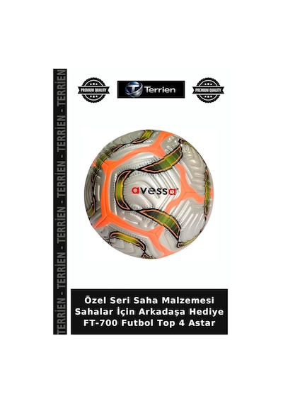Özel Seri Saha Malzemesi Sahalar İçin Arkadaşa Hediye Ft-700 Futbol Top 4 Astar Çok Renkli
