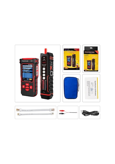 Noyafa Nf-859gk Tdr Ağ Kablosu Test Cihazı Rj45 Rj11 Cat5 Cat6 Poe Vfl 10mw Ip & Ping Test