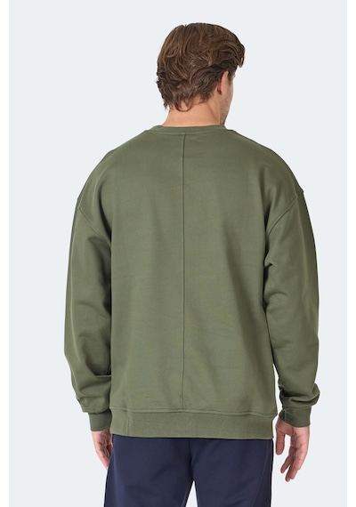 Slazenger Vadık 2li Set Erkek Haki - Petrol Sweatshirt Haki - Petrol