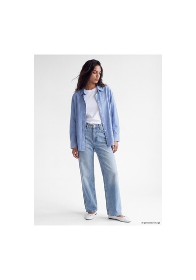 LC Waikiki Two Mt Shop Kalitesi Xsıde Mavi Çizgili Oversize Oxford Kadın Gömlek Mavi - 930114569 Mavi LC Waikiki Two Mt Shop Kalitesi Xsıde Mavi Çizgili Oversize Oxford Kadın Gömlek Mavi - 930114569 Mavi