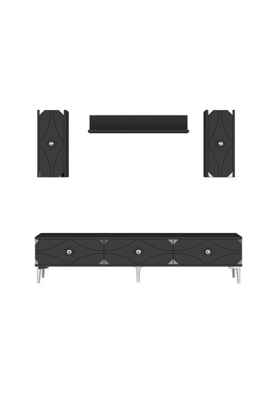 Tvr1897as - Alfa Tvr180 Tv Ünitesi Takım , Tv Sehpası Antrasit - Sılver 180cm Tvr1897as - Alfa Tvr180 Tv Ünitesi Takım , Tv Sehpası Antrasit - Sılver 180cm