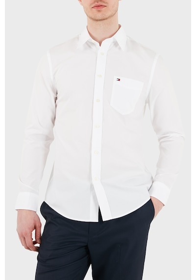 Tommy Hilfiger Logolu Pamuklu Slim Fit Klasik Yaka Uzun Kollu Gömlek Erkek Gömlek Mw0mw41697 Ybr Beyaz Tommy Hilfiger Logolu Pamuklu Slim Fit Klasik Yaka Uzun Kollu Gömlek Erkek Gömlek Mw0mw41697 Ybr Beyaz