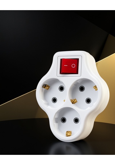 Duvar Prizi Çoklayıcı 3'lü Kompakt Anahtarlı Model: Uczzdlyn3luanahtarlıgolyat-5 0