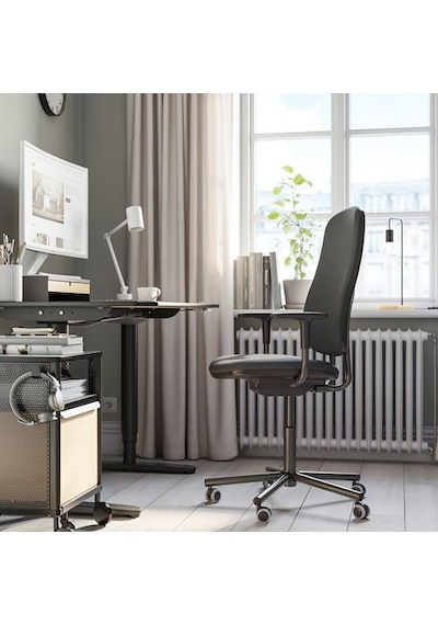 Ikea Smörkull Çalışma Sandalyesi, Grasnas Koyu Gri