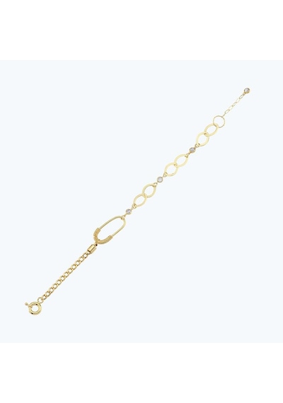 Altınbaş Altın Halka Bileklik BLSVK062-25364 Sarı Altın