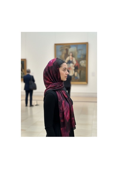 Müslüm, Floral Yaprak Desenli Bürümcük Şal Zarif, Kaymaz, Terletmez Ve Rahat Kullanım 75 X 200 Cm Siyah Pembe