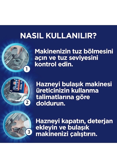 Finish Bulaşık Makinesi Tuzu 4x1500gr