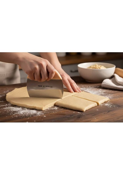 3 Adet Pirge Cremehome Hamur Kazıyıcı 10 Cm Çok Renkli