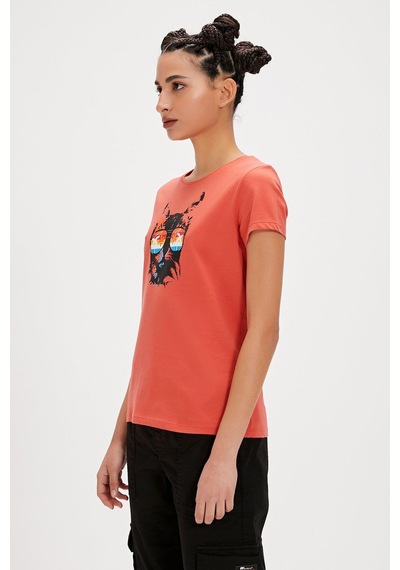 Bad Bear Cathy Kadın Tişört-5601 Ginger Çok Renkli