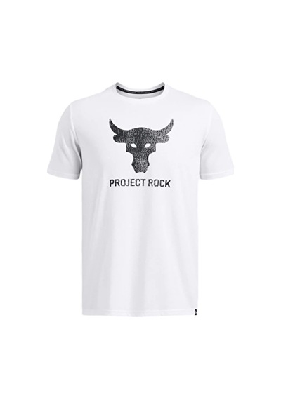 Under Armour Project Rock Payoff Graphic Kısa Kollu T-shirt Beyaz Siyah