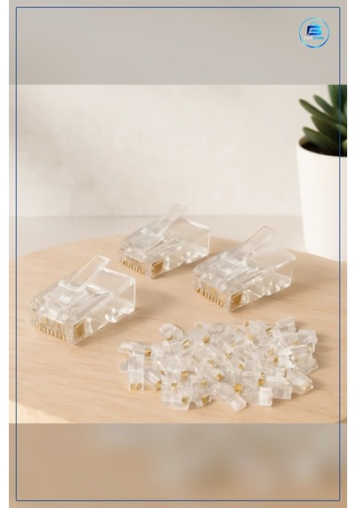 Standart Rj45 Ethernet Jak Network Aksesuarı Pvc Kaplı Metal Kont