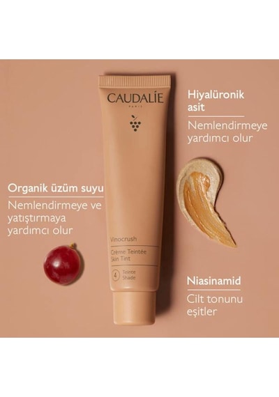 Caudalie Vinocrush Skin Tint Shade 4 - Ton 4 Cream 30 Ml 2 Adet