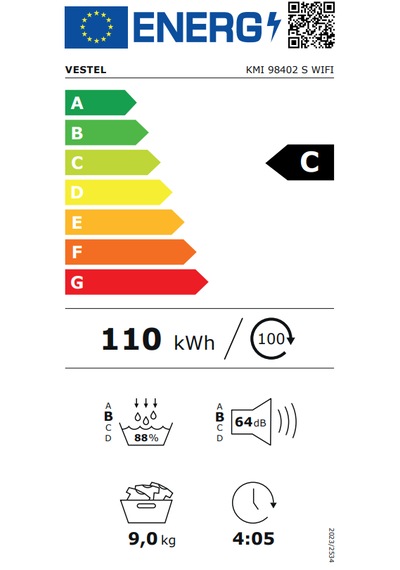 Vestel KMI 98402 S WIFI 9 KG Kurutma Makinesi
