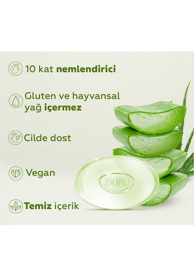 Hydro Pure Aloe Vera Şeffaf Bakım Sabunu 4 'lü Paket Aloe Vera