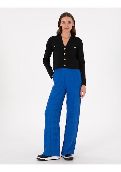Pierre Cardin Kadın Saks Pantolon Kanvas-chino 50292878-vr045