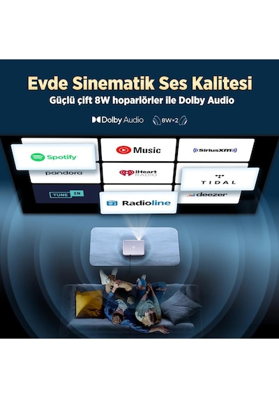 Vankyo Performance V700g Android Google Tv Hdr10+ 4k Destekli Projeksiyon Cihazı