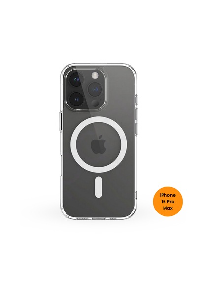 Teknoway Apple, Uyumlu iPhone 16 Pro Max Magshield Kılıf Şeffaf