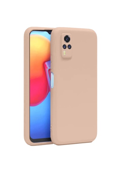 Vivo Y53s Kılıf Nano İçi Kadife Silikon - Pudra 0.2M-Çok Renkli