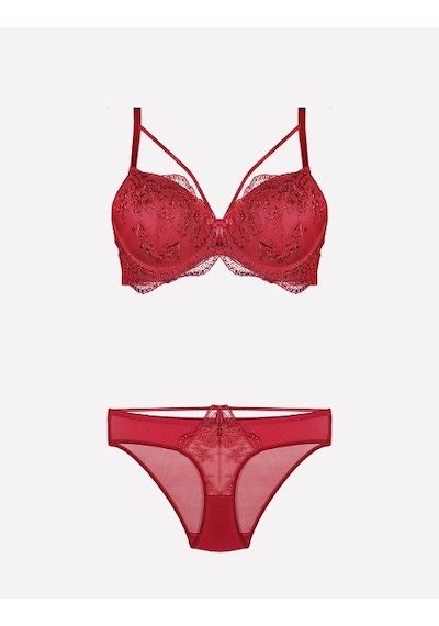 Nurteks 4485 Destekli Sütyen Takım Bordo