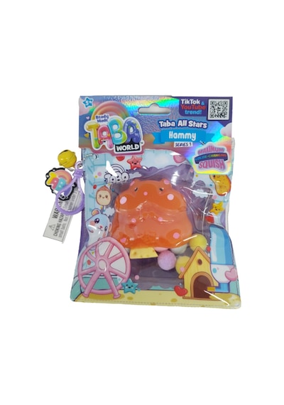 Taba World Hammy Renk Değiştiren Squishy Oyuncak Seri 1 Pom Pomlu Ve Anahtarlıklı Hayvanlar