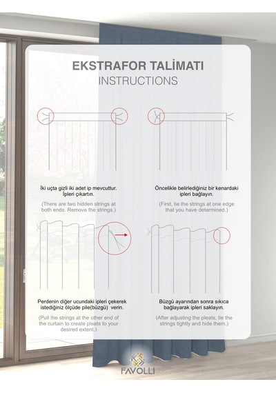 Br Favolli Kadife Dokulu Derin Mavi Ada Fon Perde Ekstrafor Büzgülü Dream Series Derin Mavi