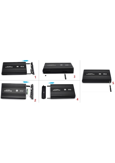 Alfais 4765 Usb 3.0 3.5 İnç Sata Usb Bağlantılı Hdd Harddisk Kutusu