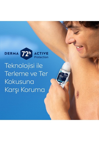 Lexroo Men Erkek Roll On Deodorant Derma Control Defend 50 Ml, 72 Saat Anti Perspirant Koruma