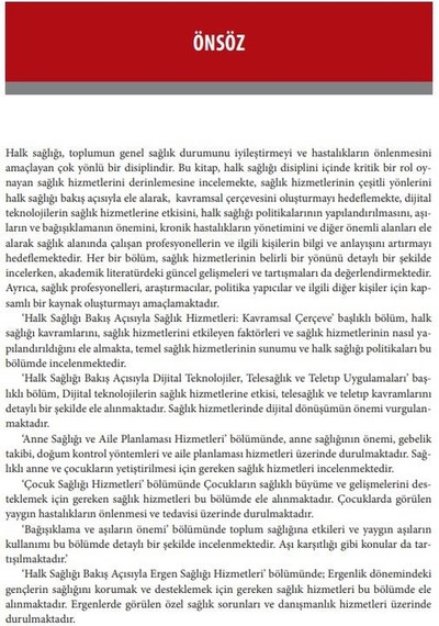 Halk Sağlığı Hizmetleri Sunumunda Öncelikler Ve Temel Yaklaşımlar