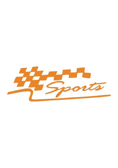 Sports Sticker 17x17 Cm Turuncu