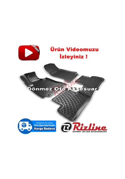 Mercedes C200 3D Paspas Havuzlu Siyah W205 2014-2019 Aras Rizline N11.10572