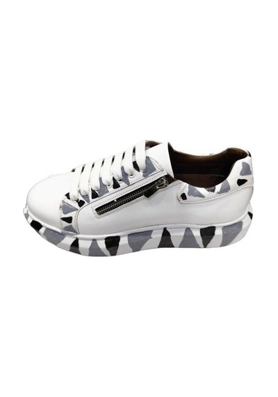 King Paolo King Shoes Büyük Numara Beyaz Erkek Ayakkabı Beyaz