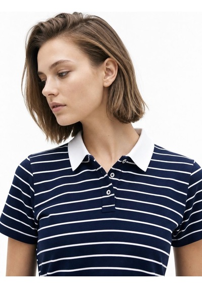 LOFT Regular Fit Kadın Polo K.kol Lf2042626 Q1.v1 Lacivert