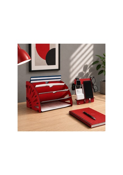 Quarter Masaüstü Organizer Ve Telefon Standı 2'li Set Ahşap Dosya Düzenleyici Dekoratif Dairesel Evrak Rafı Kırmızı - 901034195 Kırmızı Quarter Masaüstü Organizer Ve Telefon Standı 2'li Set Ahşap Dosya Düzenleyici Dekoratif Dairesel Evrak Rafı Kırmızı - 901034195 Kırmızı