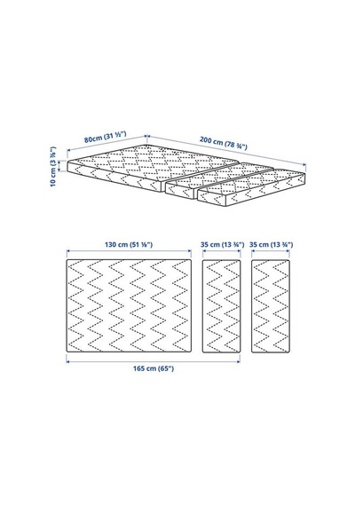 Ikea Vımsıg Uzayabilen Çocuk Yatağı, 80x200 Cm, 10 Cm