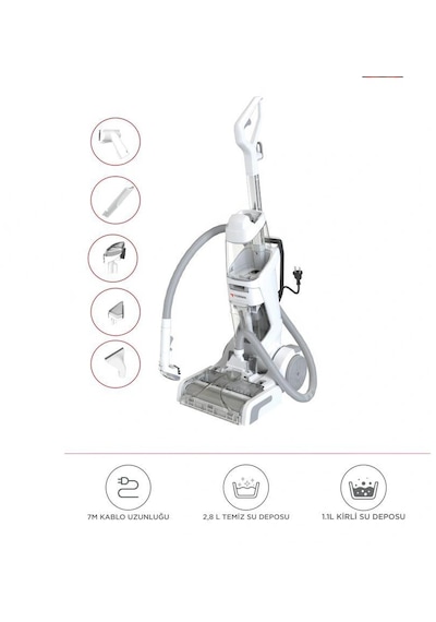 Torima DHY-1000 800 W Halı Ve Koltuk Yıkama Temizleme Leke Çıkartma Makinesi