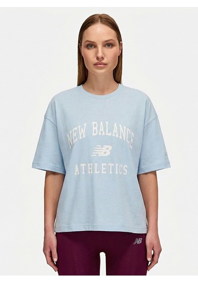Kadın Nb Lifestyle Women Tshirt Wnt1402-dus Mavi