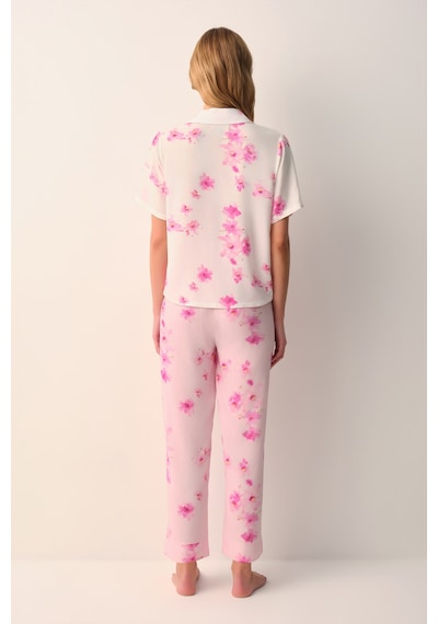 Suwen Serena Gömlek Yaka Pijama Takımı Sh26524660b334 Pembe