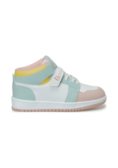 I Cool Corden F Beyaz Kız Çocuk High Sneaker 000000000102714861 Beyaz-mınt