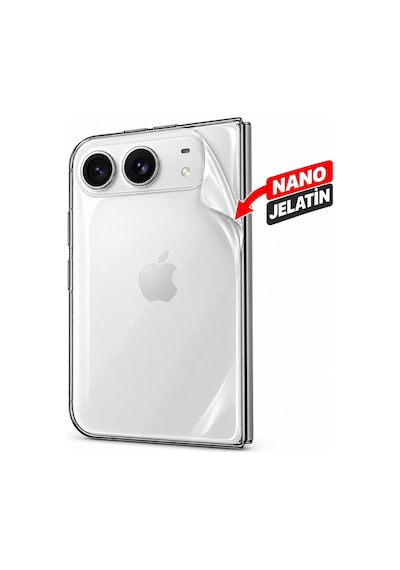 İphone Duo Uyumlu Ön Arka Tam Kaplama Body Ultra Şeffaf Nano Jelatin Ekran Koruyucu
