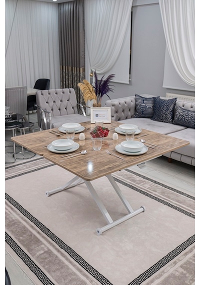 Sehpam Akıllı Home Üst Tabla Mdf Antiklayt Oval Köşe Alt Beyaz Antiklayt Sehpam Akıllı Home Üst Tabla Mdf Antiklayt Oval Köşe Alt Beyaz Antiklayt