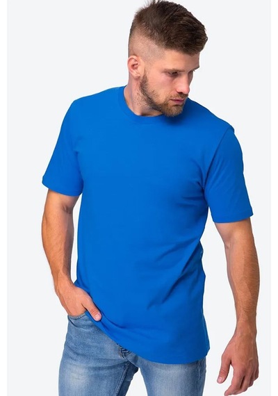 Uyguntarz Unisex Pamuklu Oversize Basic Tshirt Mavi