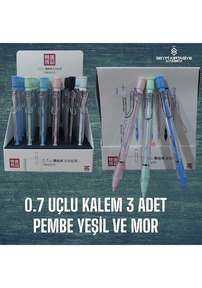 0.7 Mm Versatil Uçlu Kalem 3 Adet Tm-2570 Pym
