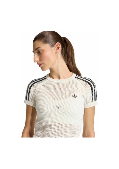 Ke0200-k Adidas Crochet Tee Kadın T-shirt Beyaz Ke0200-k