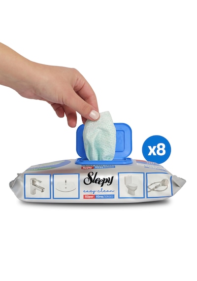 Sleepy Easy Clean Süper Kireç Sökücü Yüzey Temizlik Havlusu&Mendili 8x30 (240 Yaprak)