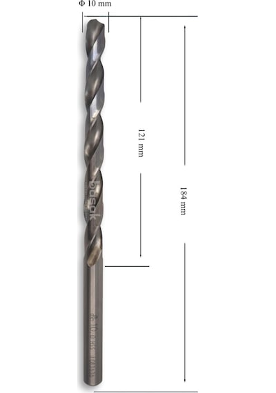 Mte 10 Mm Uzun Metal Matkap Ucu Hss Dın 340
