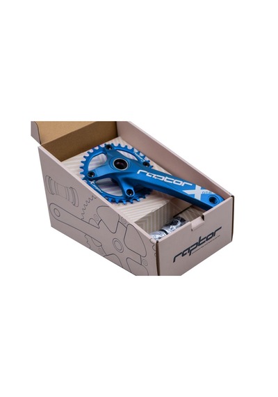 Raptor A28z-as322 32t 170 Mm Tek Yaprak Aynakol Seti Göbek+aynakol+yaprak Bisiklet Krank Seti Mavi Mavi