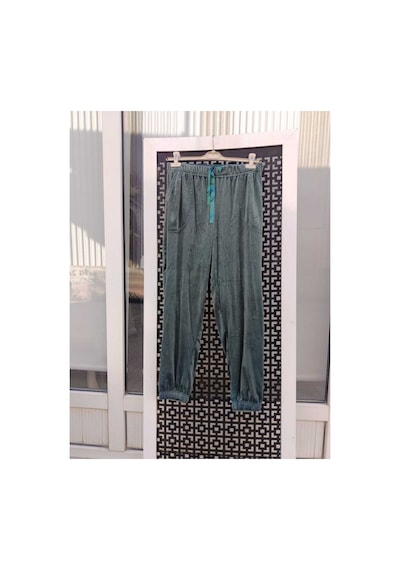 Çınar Boutique Kadife Eşofmanaltı Ördek Yeşili Ördek Yeşili