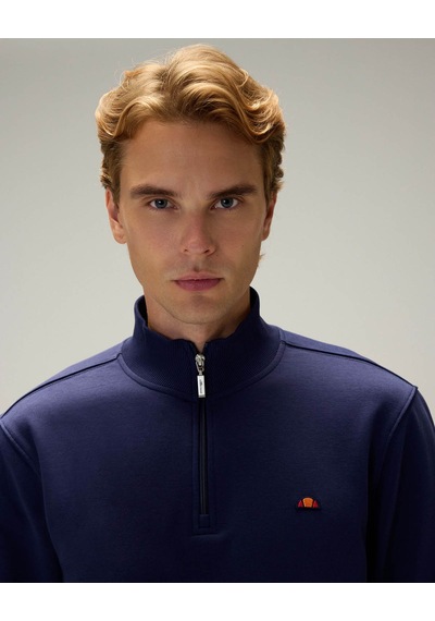 Ellesse Yarım Fermuarlı Lacivert Erkek Sweatshirt 5wm3580
