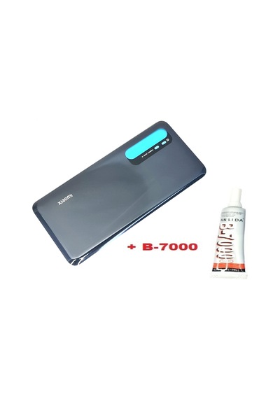 Tkgz Xiaomi Mi Note 10 Lite Arka Kapak Batarya Pil Kapağı Cam+b-7000 Siyah