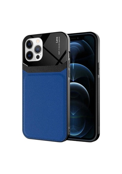 Apple Uyumlu iPhone 12 Pro Max Kılıf Zore Emiks Kapak Lacivert